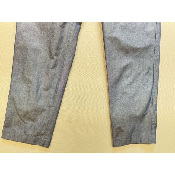 Express Photographer Men's Flat Front Dress Pants Size 34/32 Blue Lightweight - Picture 6 of 11
